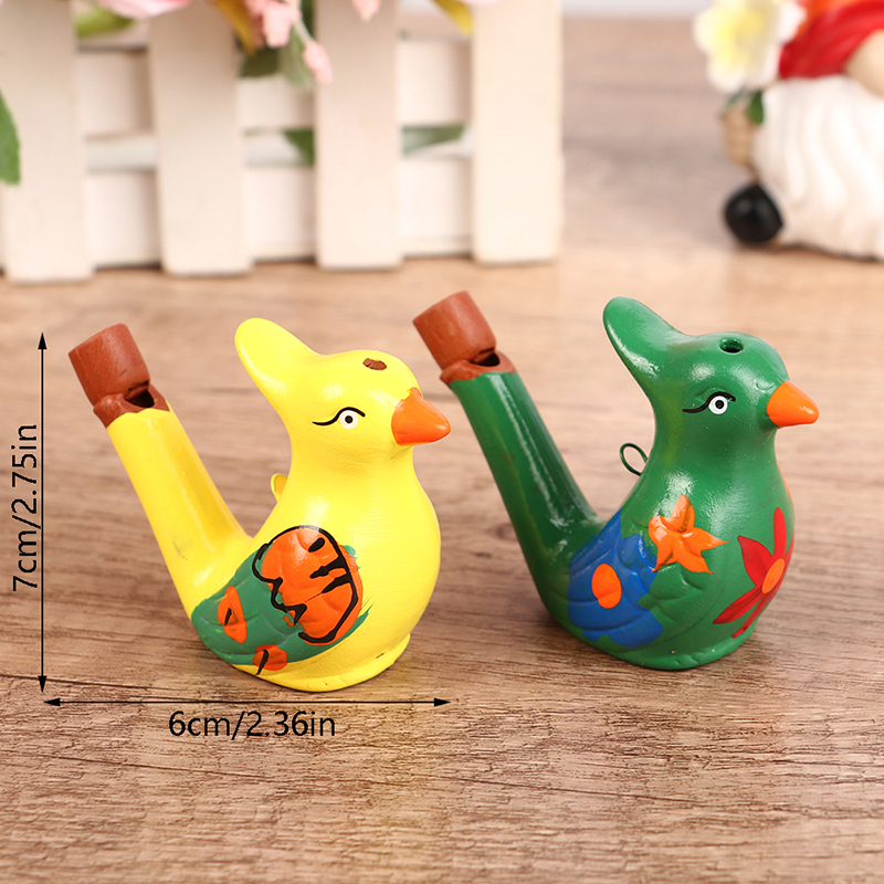 Musical Instrument Harmonium - Coloured Drawing Water Bird Whistle for