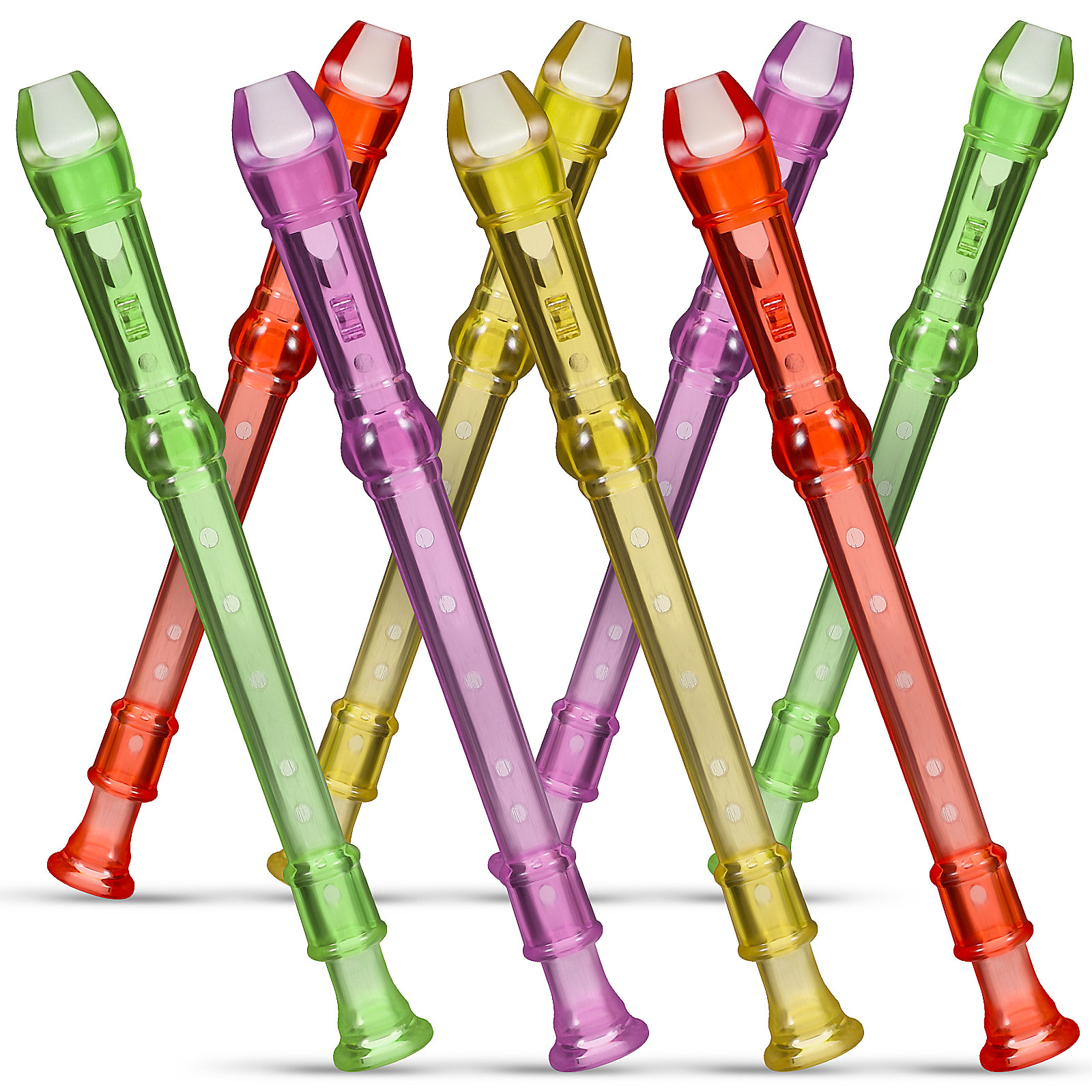 Soprano Recorder Plastic - 8 Pcs Beginner Soprano Recorder Closed