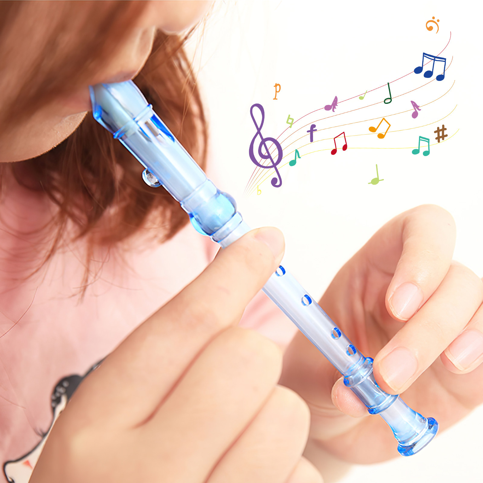 Soprano Recorder Plastic - 12Pcs Translucent Plastic Soprano Recorder Instruments