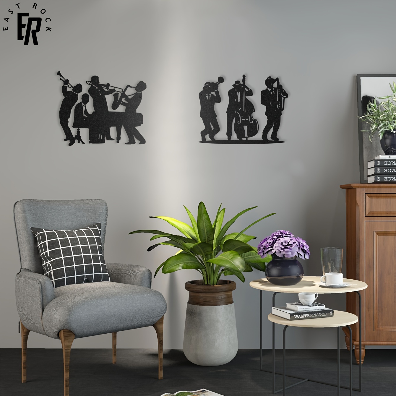 Metal Musician Silhouette Wall - Musical Instrument Groups incelemesi ve fiyatı