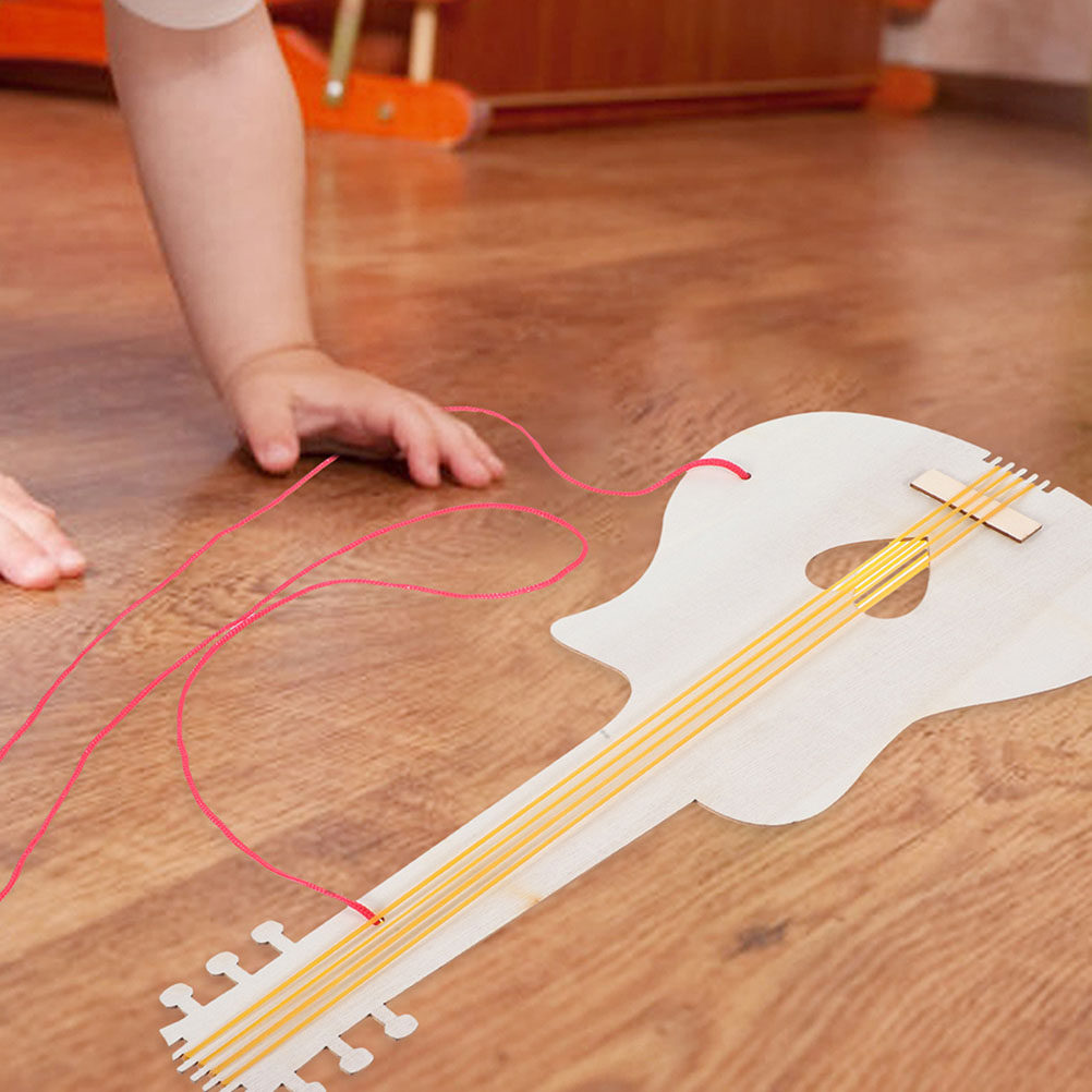 8Pcs Children Blank Wooden Gui - Musical Instrument Groups incelemesi ve fiyatı