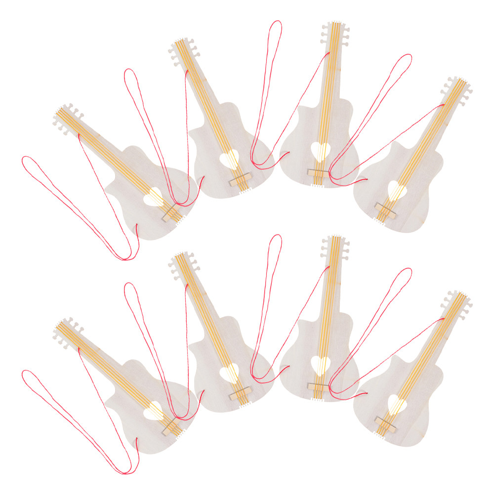8Pcs Children Blank Wooden Gui - Musical Instrument Groups incelemesi ve fiyatı