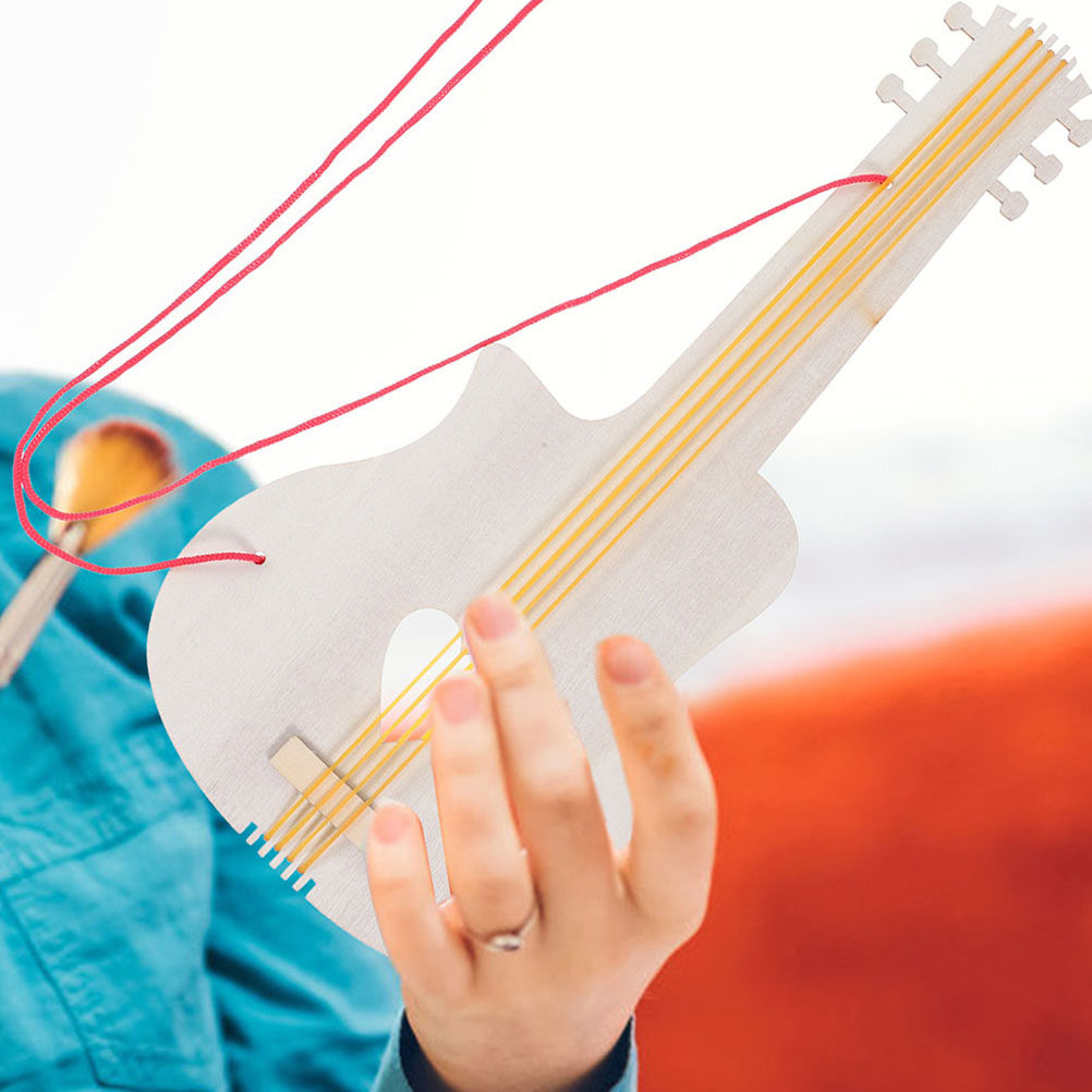 8Pcs Children Blank Wooden Gui - Musical Instrument Groups incelemesi ve fiyatı