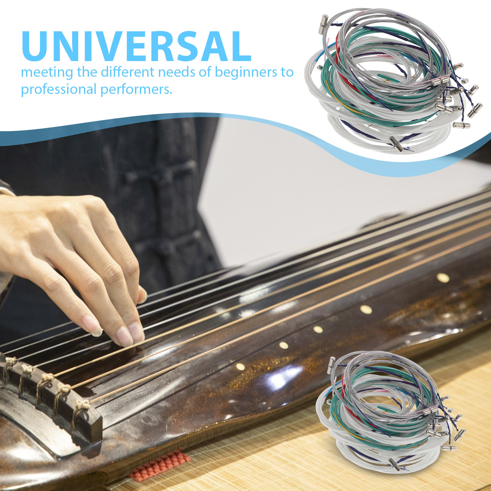 21Pcs Guzheng Strings Chinese  - Musical Instrument Guzheng incelemesi ve fiyatı
