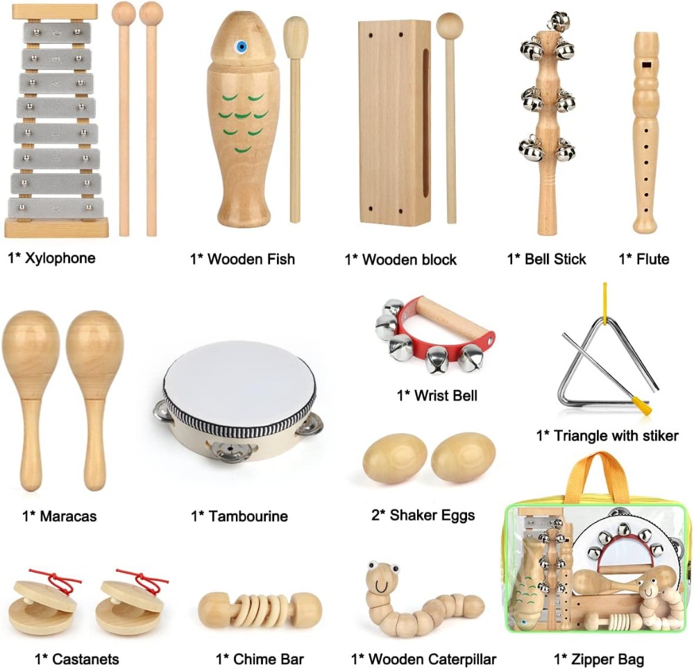 23 Pcs Wooden Musical Instrume - Musical Instrument Image incelemesi ve fiyatı