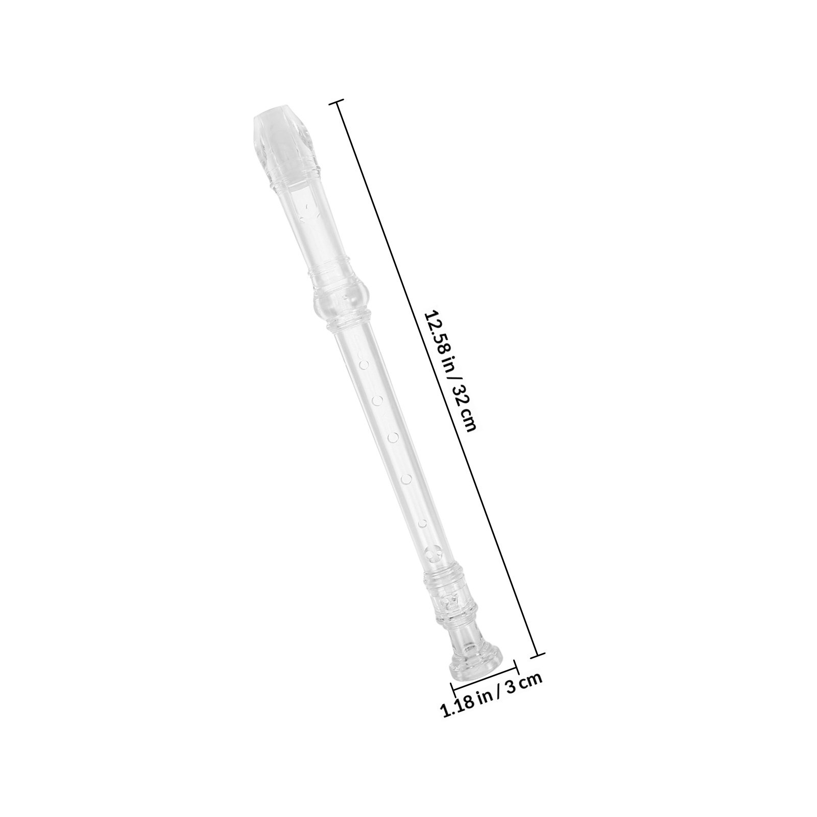 1Set Transparent Plastic 8-Hol - Soprano Recorder Plastic incelemesi ve fiyatı