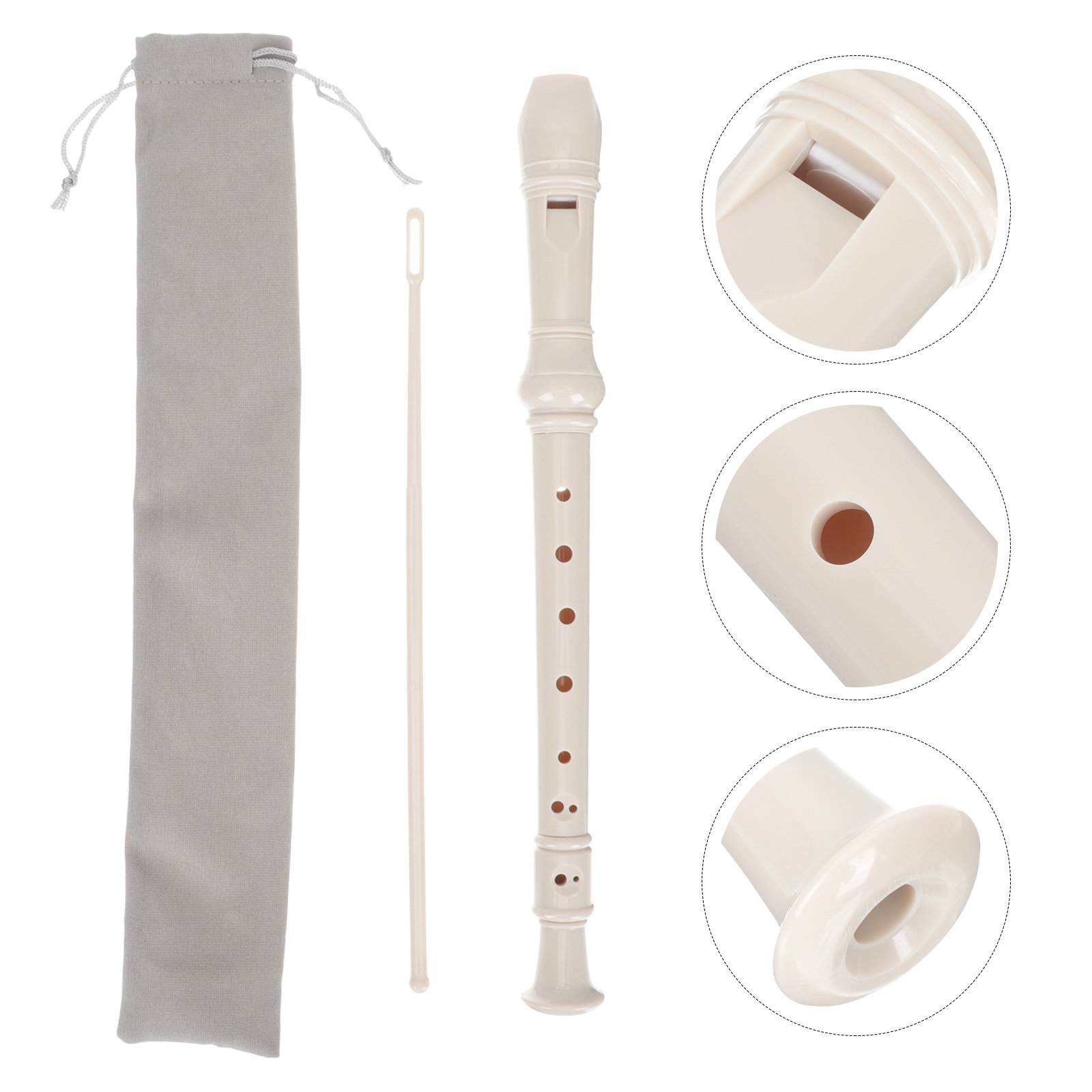1Set 8-Hole Soprano Recorder P - Soprano Recorder Plastic incelemesi ve fiyatı