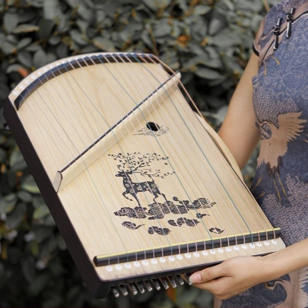 Wooden 21-string Mini Guzheng  - Musical Instrument Guzheng incelemesi ve fiyatı