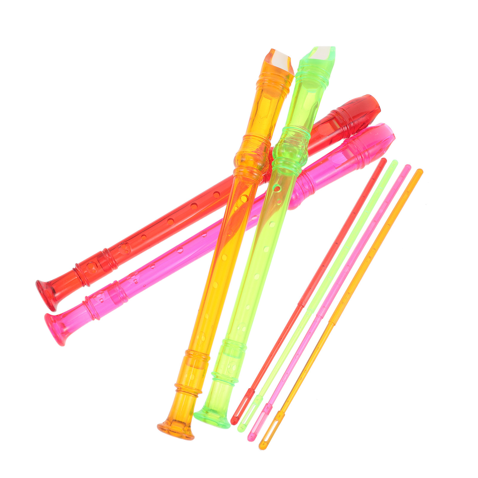 4Pcs Vibrant Transparent Sopra - Soprano Recorder Plastic incelemesi ve fiyatı