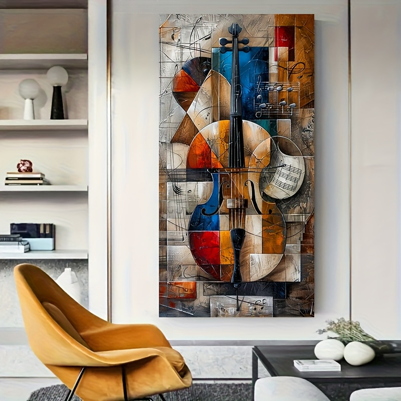 Modern Abstract Cello Poster P - Musical Instrument Image incelemesi ve fiyatı